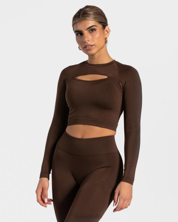 TEVEO affascinanti leggings scrunch FPR0H72 vestiario marrone donne