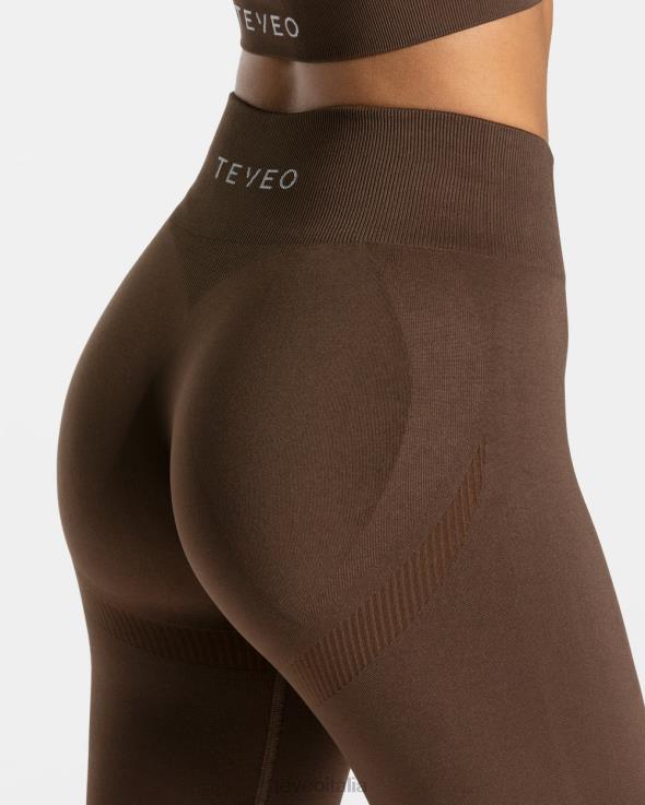 TEVEO elevare i leggings FPR0H52 vestiario Marrone scuro donne