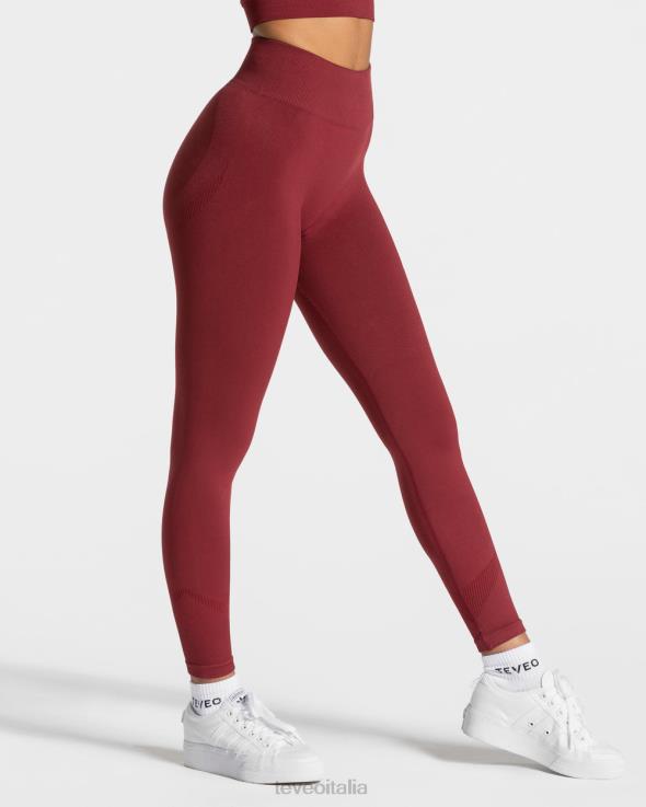 TEVEO elevare i leggings FPR0H55 vestiario vino rosso donne