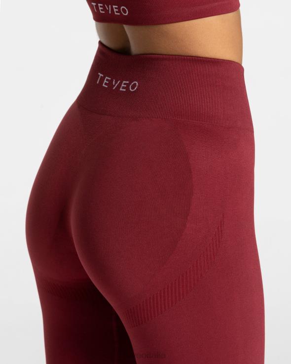 TEVEO elevare i leggings FPR0H55 vestiario vino rosso donne