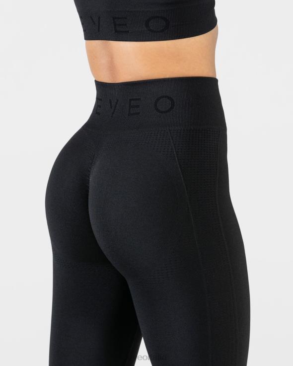 TEVEO focus leggings scrunch FPR0H122 vestiario nero donne