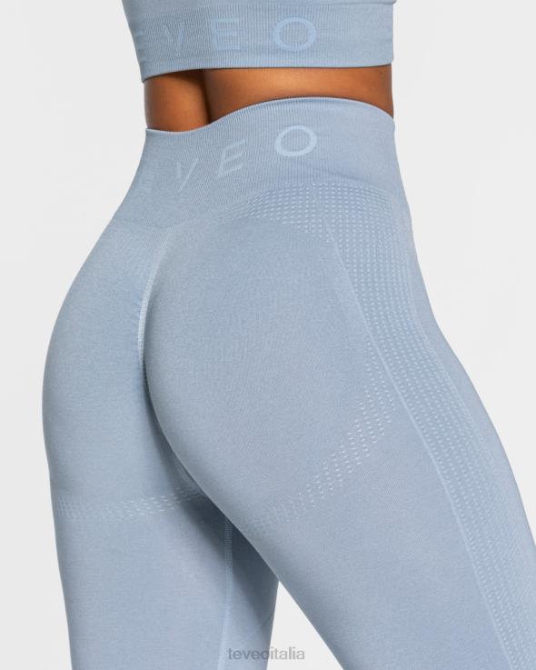 TEVEO focus leggings scrunch FPR0H161 vestiario Blu acciaio donne