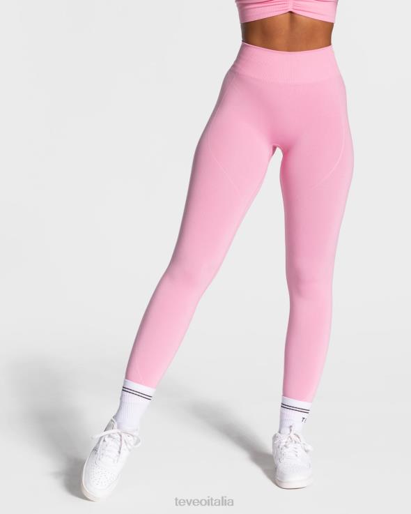 TEVEO focus leggings scrunch FPR0H162 vestiario rosa donne