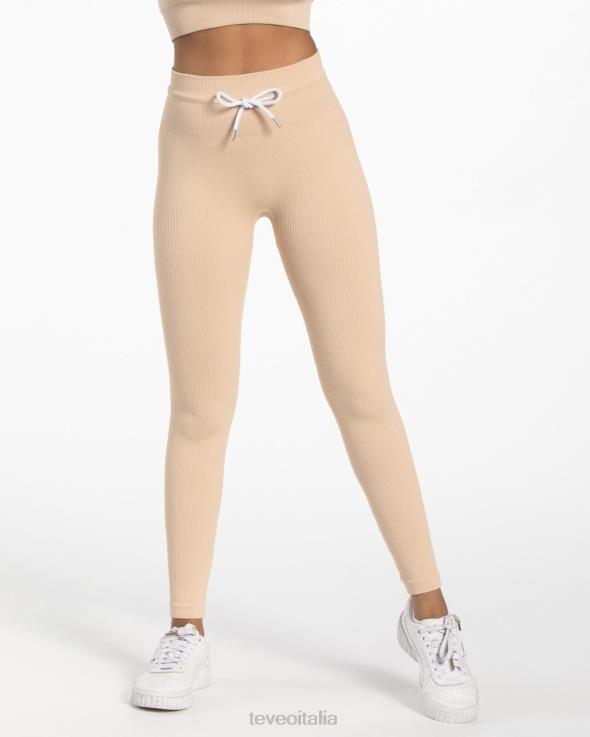 TEVEO leggings a coste FPR0H124 vestiario nudo donne