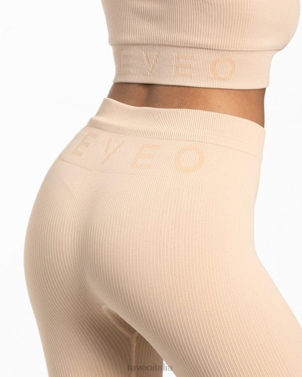 TEVEO leggings a coste FPR0H124 vestiario nudo donne