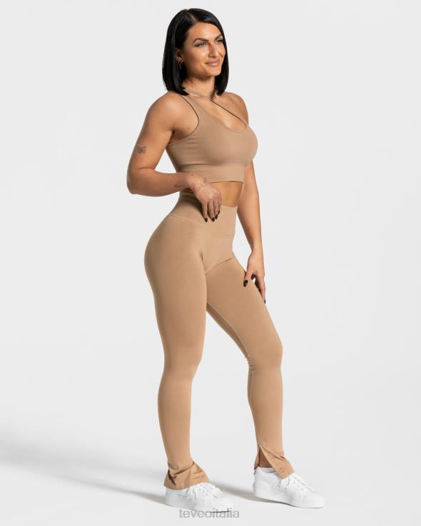TEVEO leggings con spacco impertinenti FPR0H136 vestiario beige donne
