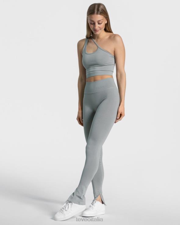 TEVEO leggings con spacco impertinenti FPR0H139 vestiario Blu acciaio donne