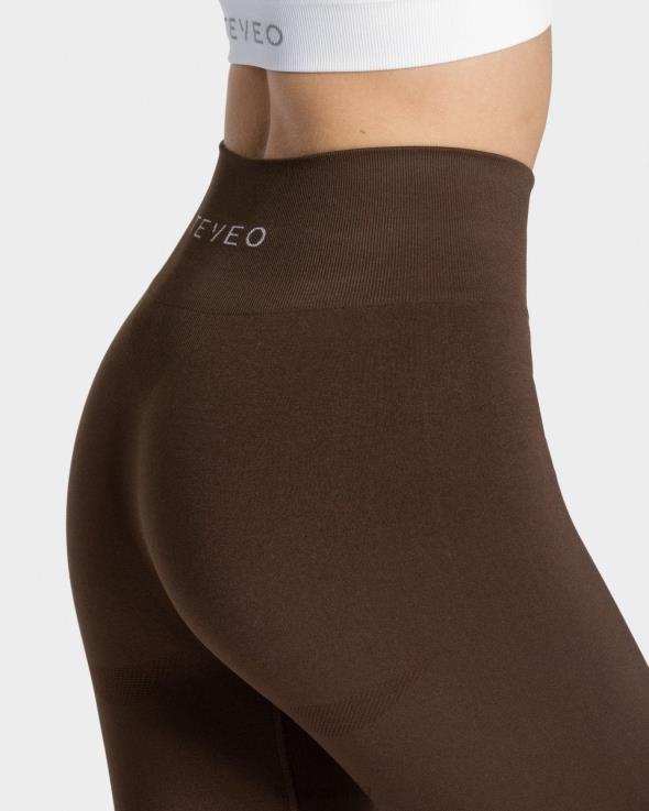 TEVEO leggings di classe FPR0H74 vestiario Marrone scuro donne