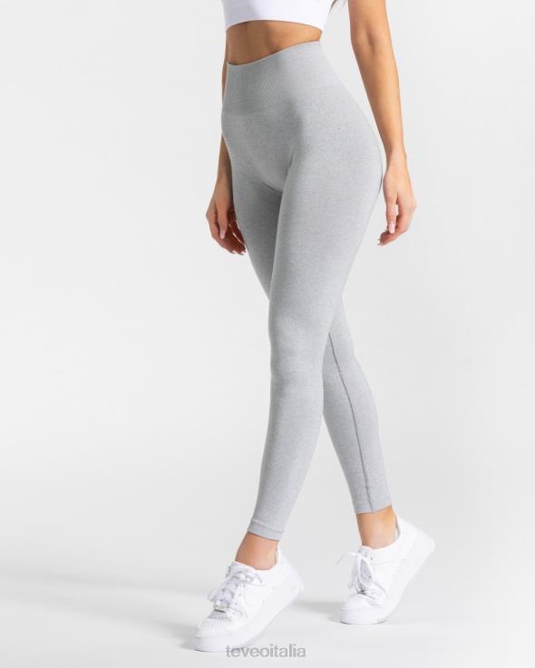 TEVEO leggings di classe FPR0H77 vestiario grigio chiaro donne