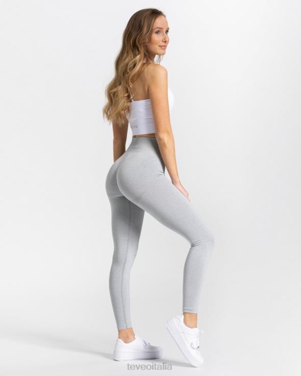 TEVEO leggings di classe FPR0H77 vestiario grigio chiaro donne