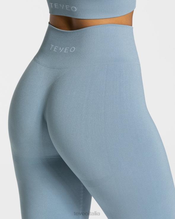 TEVEO leggings di classe FPR0H82 vestiario Blu acciaio donne