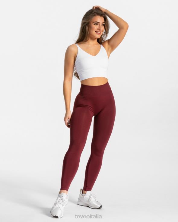 TEVEO leggings di classe FPR0H84 vestiario vino rosso donne
