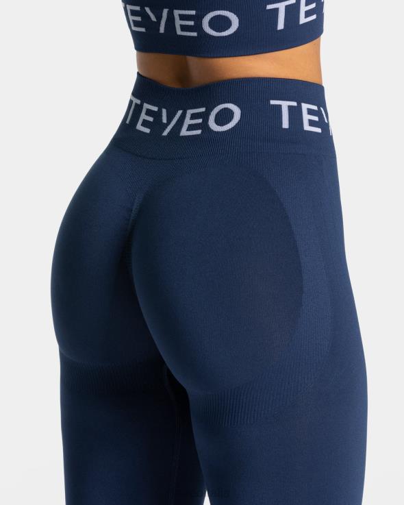 TEVEO leggings scrunch caratteristici FPR0H64 vestiario blu scuro donne