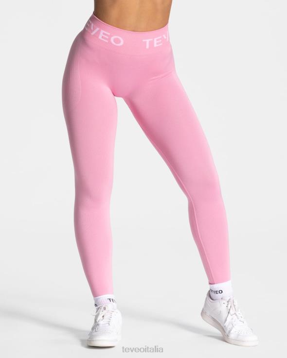 TEVEO leggings scrunch caratteristici FPR0H66 vestiario rosa donne