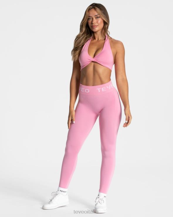 TEVEO leggings scrunch caratteristici FPR0H66 vestiario rosa donne