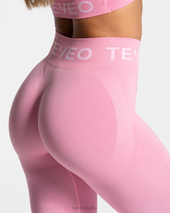 TEVEO leggings scrunch caratteristici FPR0H66 vestiario rosa donne