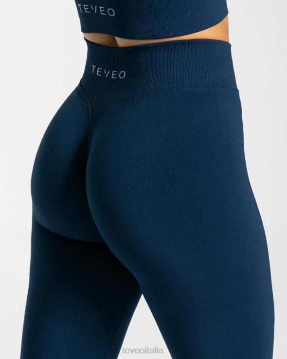 TEVEO leggings scrunch di tendenza FPR0H104 vestiario blu scuro donne
