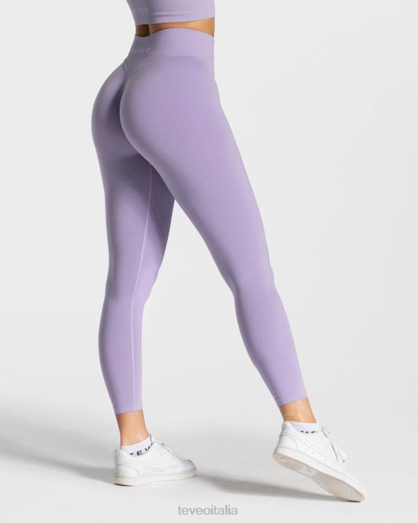 TEVEO leggings scrunch di tendenza FPR0H106 vestiario lilla donne