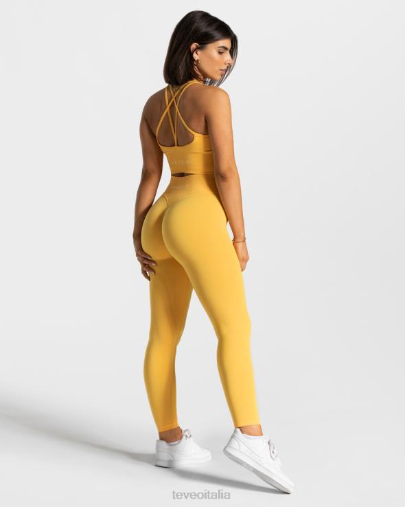 TEVEO leggings scrunch di tendenza FPR0H109 vestiario giallo donne