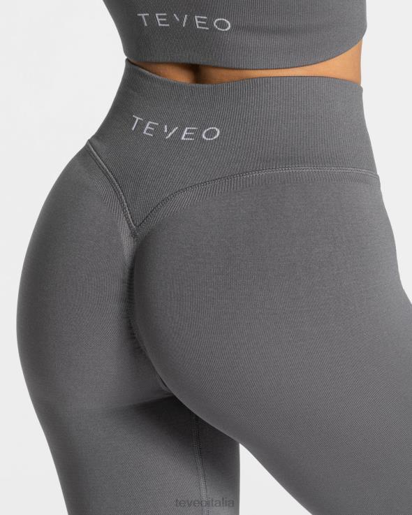 TEVEO leggings scrunch di tendenza FPR0H110 vestiario grafite donne