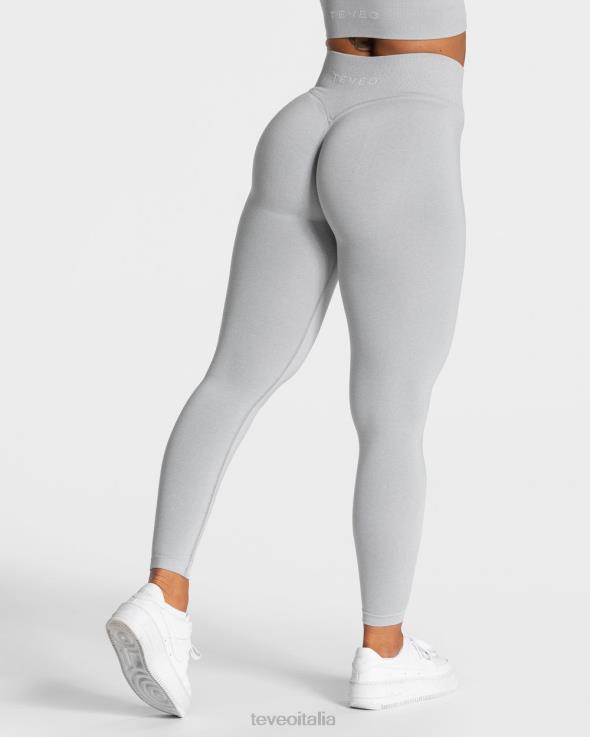 TEVEO leggings scrunch di tendenza FPR0H111 vestiario grigio chiaro donne