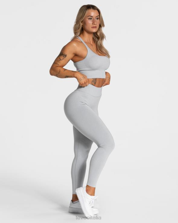 TEVEO leggings scrunch di tendenza FPR0H111 vestiario grigio chiaro donne