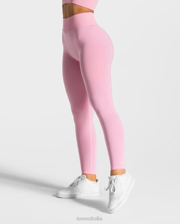 TEVEO leggings scrunch di tendenza FPR0H116 vestiario rosa donne