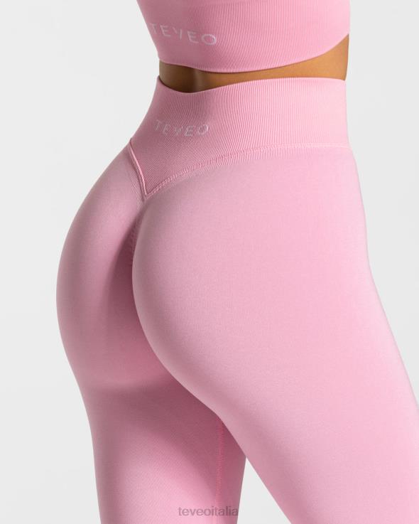 TEVEO leggings scrunch di tendenza FPR0H116 vestiario rosa donne