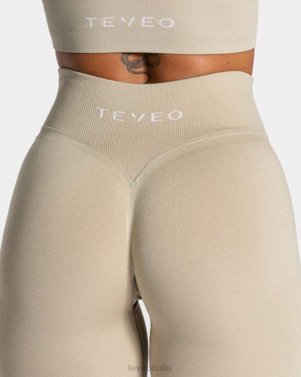 TEVEO leggings scrunch di tendenza FPR0H117 vestiario sabbia donne