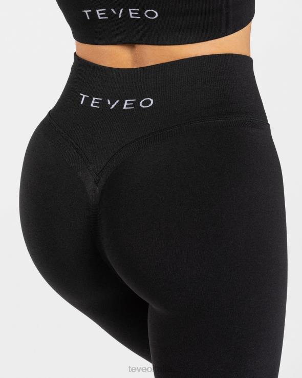 TEVEO leggings scrunch di tendenza FPR0H118 vestiario nero donne