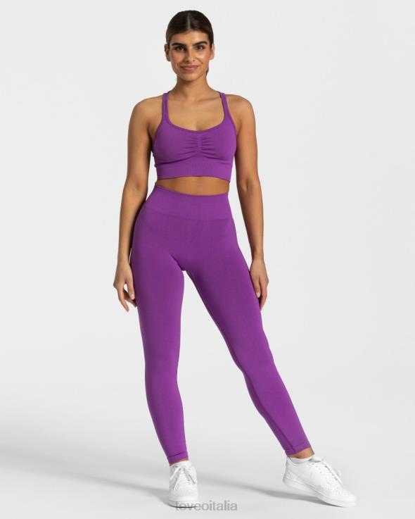 TEVEO leggings scrunch senza tempo FPR0H100 vestiario Viola donne
