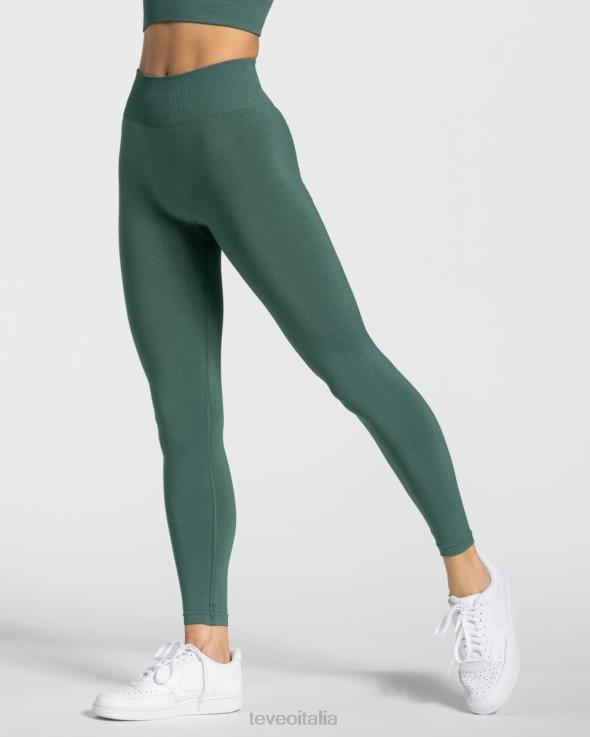 TEVEO leggings scrunch senza tempo FPR0H88 vestiario verde scuro donne