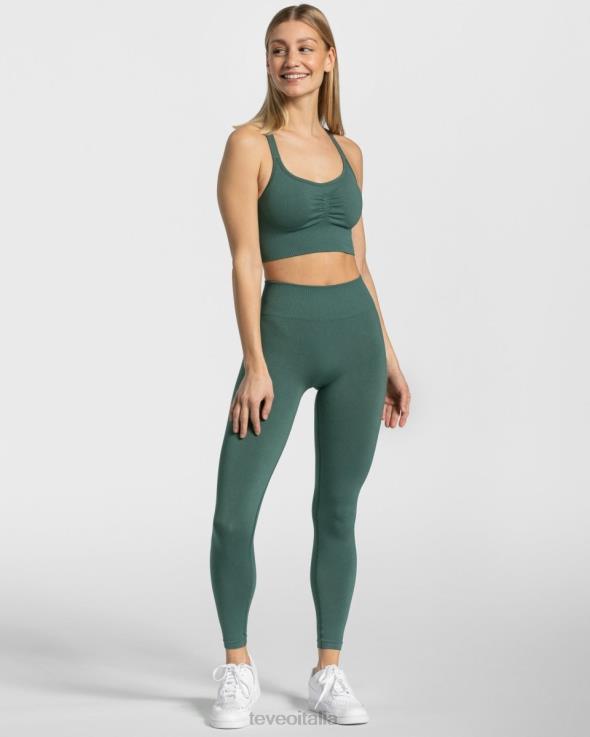 TEVEO leggings scrunch senza tempo FPR0H88 vestiario verde scuro donne