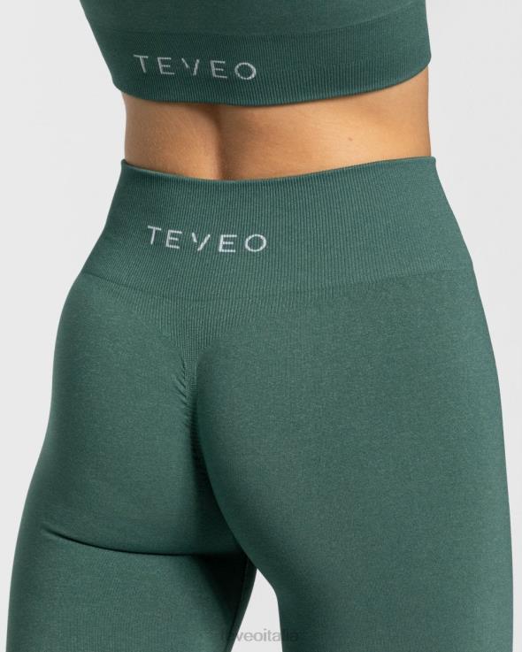 TEVEO leggings scrunch senza tempo FPR0H88 vestiario verde scuro donne