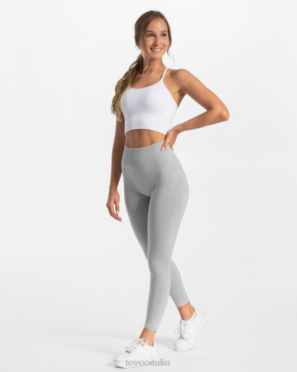 TEVEO leggings scrunch senza tempo FPR0H90 vestiario grigio chiaro donne