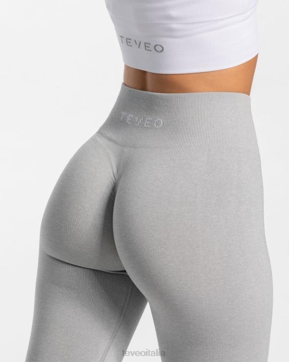 TEVEO leggings scrunch senza tempo FPR0H90 vestiario grigio chiaro donne