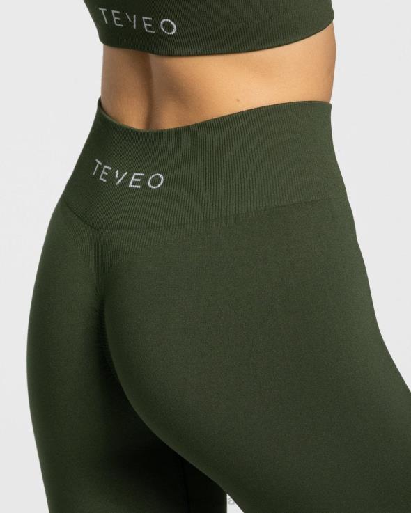 TEVEO leggings scrunch senza tempo FPR0H91 vestiario cachi donne