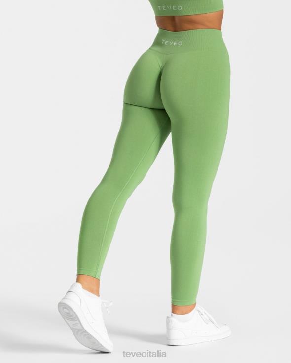 TEVEO leggings scrunch senza tempo FPR0H92 vestiario oliva donne