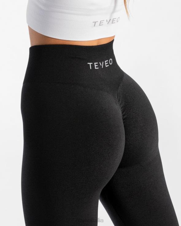 TEVEO leggings scrunch senza tempo FPR0H96 vestiario nero donne