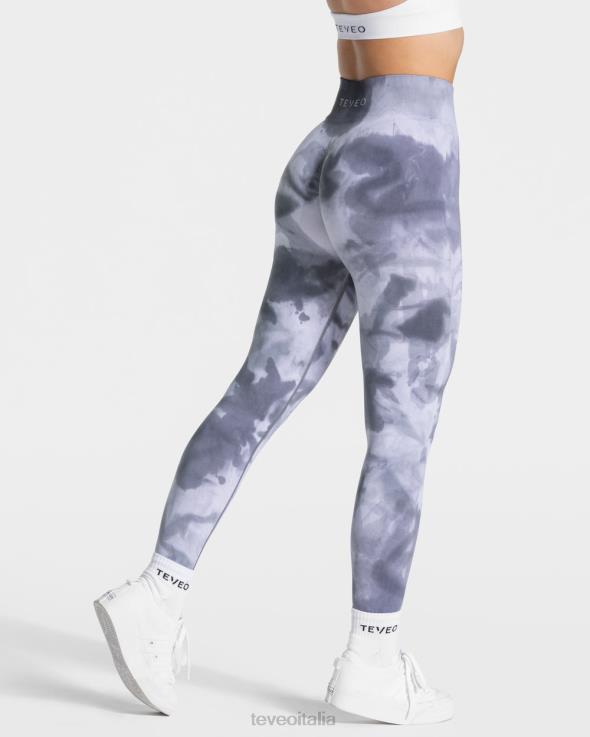TEVEO leggings scrunch tie dye FPR0H57 vestiario tempestoso donne