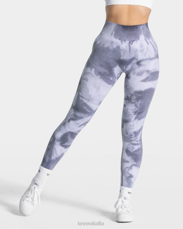 TEVEO leggings scrunch tie dye FPR0H57 vestiario tempestoso donne