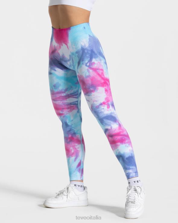 TEVEO leggings scrunch tie dye FPR0H59 vestiario Freddo donne