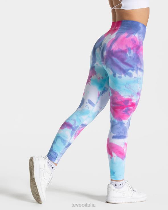 TEVEO leggings scrunch tie dye FPR0H59 vestiario Freddo donne