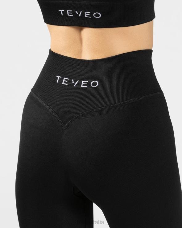 TEVEO leggings sensazione FPR0H149 vestiario nero donne