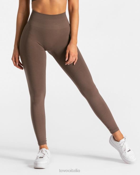TEVEO veri leggings FPR0H130 vestiario marrone donne