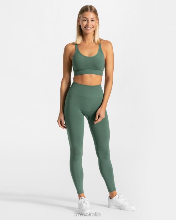 TEVEO veri leggings FPR0H132 vestiario verde scuro donne