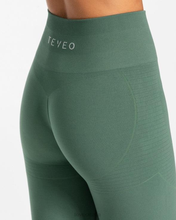TEVEO veri leggings FPR0H132 vestiario verde scuro donne