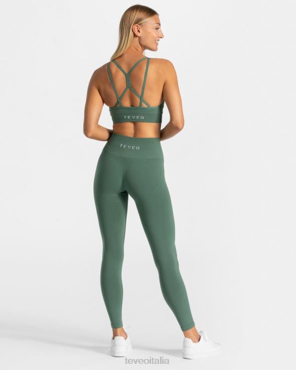 TEVEO veri leggings FPR0H132 vestiario verde scuro donne