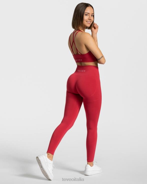 TEVEO veri leggings FPR0H133 vestiario rosso donne