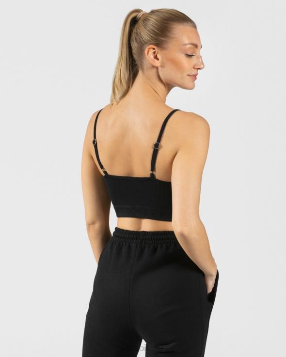 TEVEO cima impertinente FPR0H437 vestiario nero donne